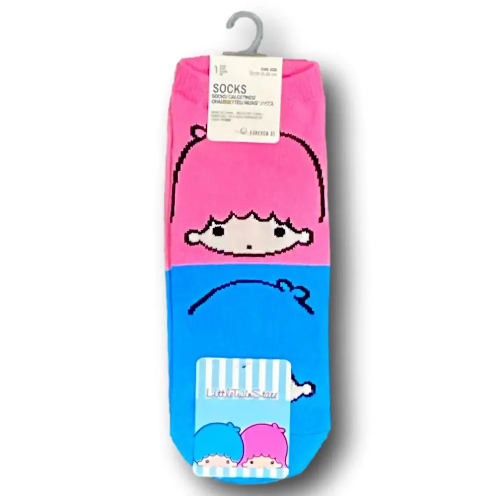 3/$20 Little Twin Stars Sanrio Funny Novelty No-Show Socks - NWT